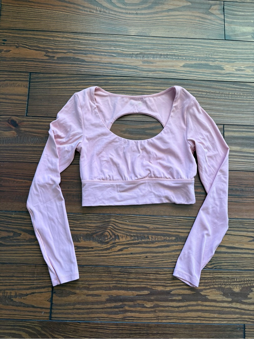 Light purple Long Sleeve Crop Top with Back Cutout offline by aerie